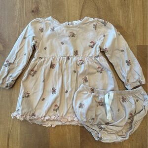 City Mouse 18-24 mo Mushroom Print Dress and Bloomers